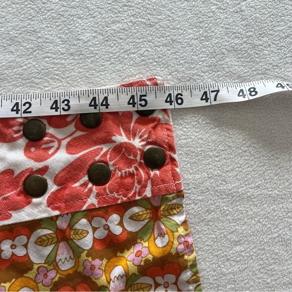 Y2K Vintage Style Floral and Paisley Wrap Skirt - Red Mini Skirt - Picture 8 of 9